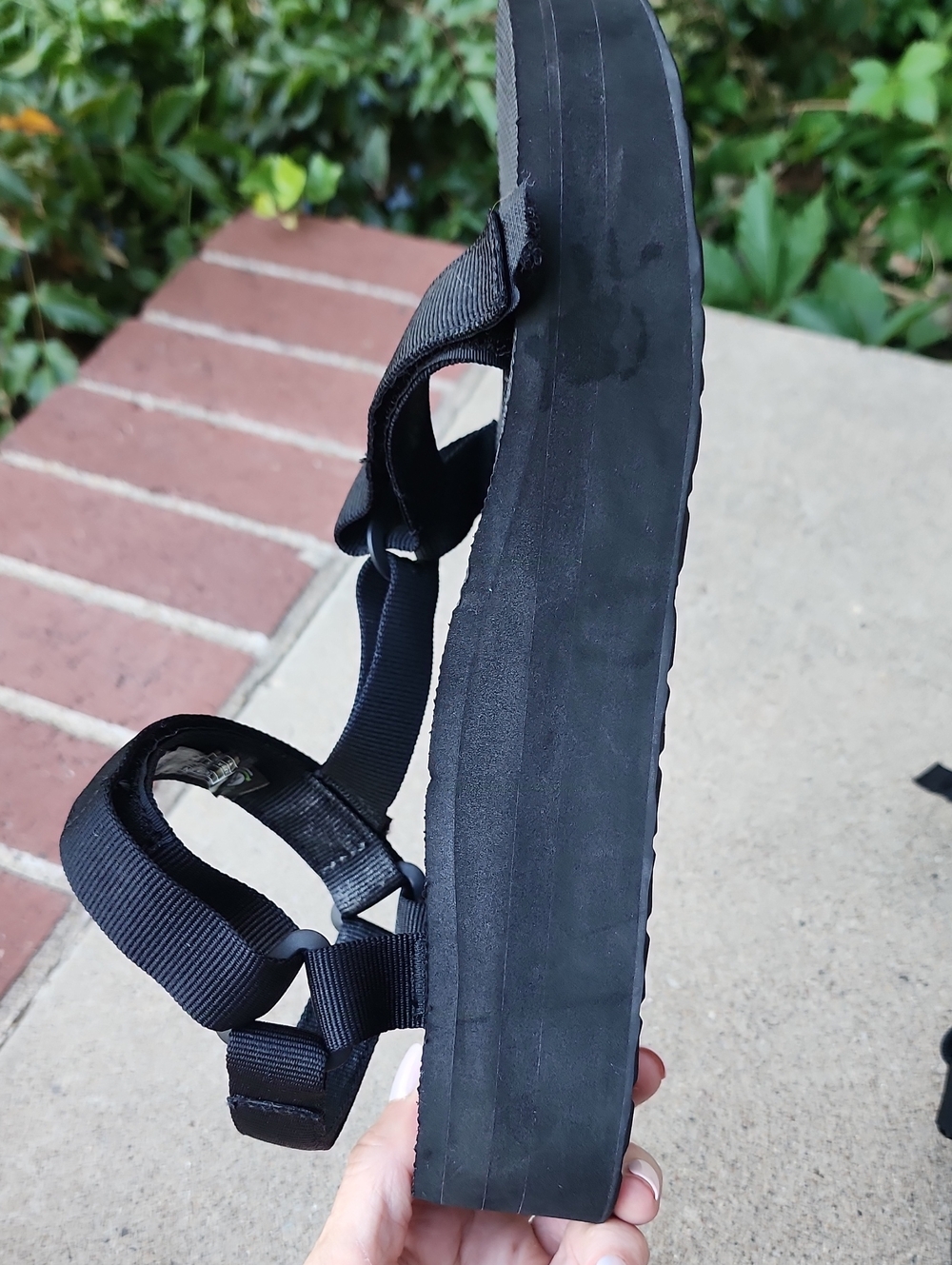 Teva Black Platform Strappy Sandals - Picture 10 of 16